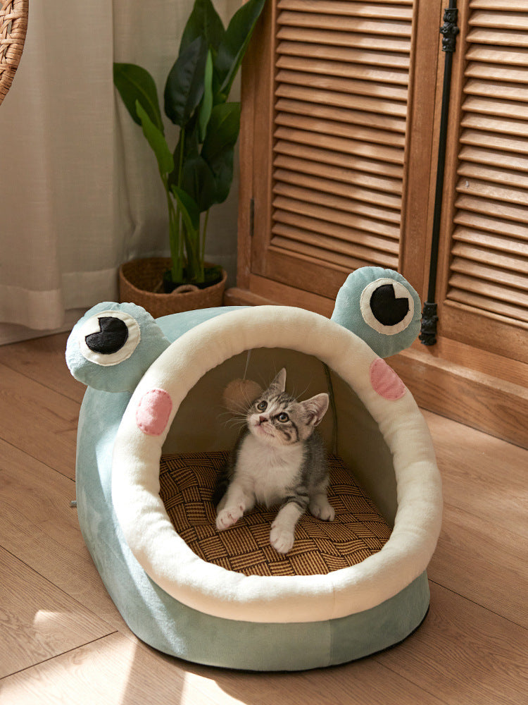 Cama para gatos Four Seasons Universal Summer Cat House Villa extraíble y lavable