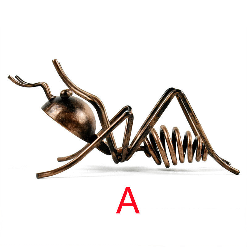 Creative Ant Animal Iron Wine Rack Bottle Holder Poised Cabinet Wedding Bar Room Decoration Table Accessories