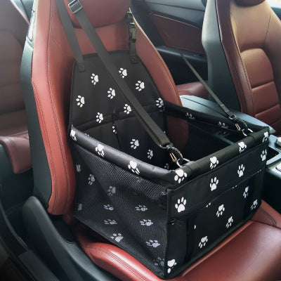 Hebilla de cesta con bolsa para gatos y perros, asiento de coche para mascotas, asiento antisuciedad, caja de cojín Corgi engrosada