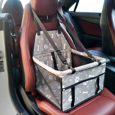 Hebilla de cesta con bolsa para gatos y perros, asiento de coche para mascotas, asiento antisuciedad, caja de cojín Corgi engrosada