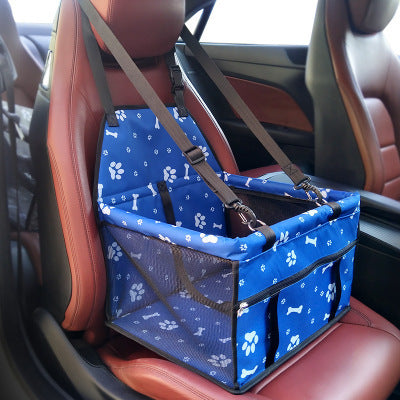 Hebilla de cesta con bolsa para gatos y perros, asiento de coche para mascotas, asiento antisuciedad, caja de cojín Corgi engrosada