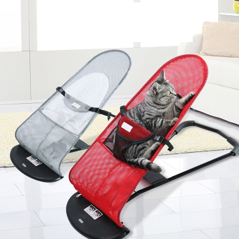 New Adjustable Folding Pet Bed Rocking Chair