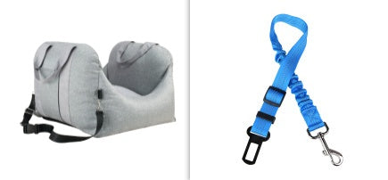 Asiento de transporte para perros y mascotas, cesta impermeable, asiento de seguridad portátil para coche, bolsas colgantes de malla para viajes, camas y sofás transpirables