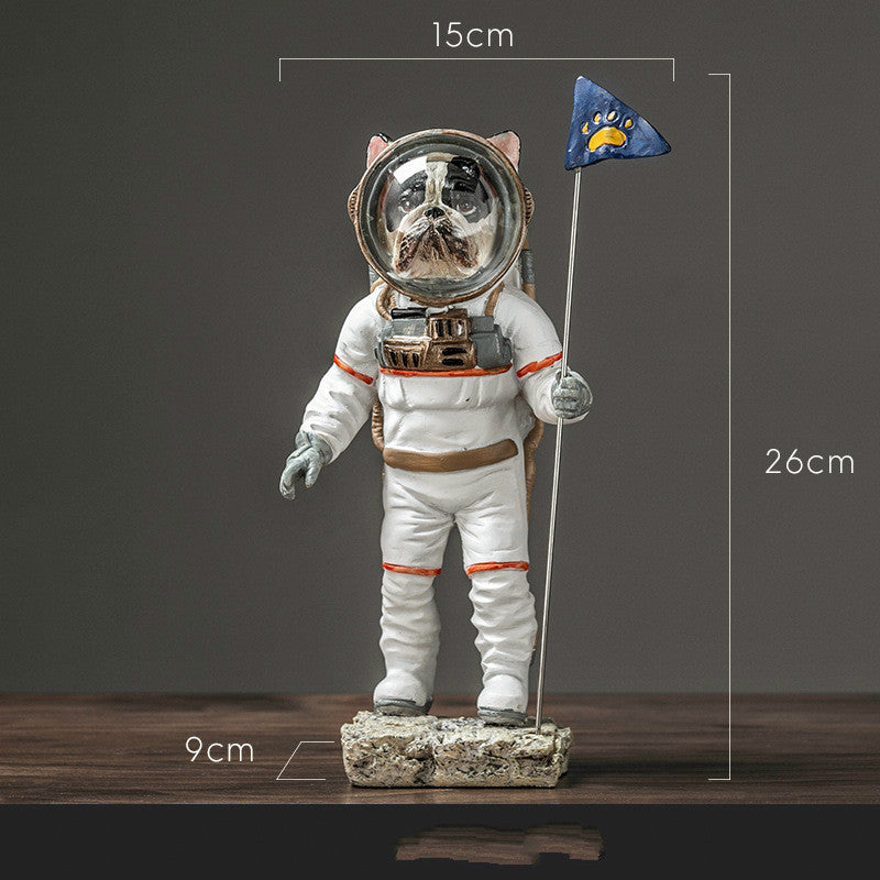 Space simulation cute animal decoration