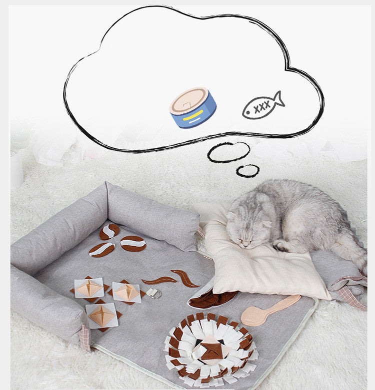 Pet Nest Pet Sniffing Pad Anti Choking Release Energy Sofa Training Pad Pet Anti Biting Slow Food Toy Nest