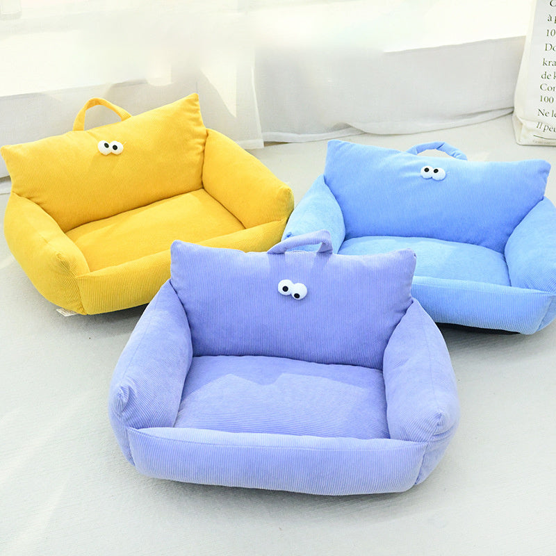 Puppy Special Sofa Kennel Winter Warm Pet Internet Celebrity Cat Nest Small Dog Dog Sleeping Mat Cushion Winter Bed