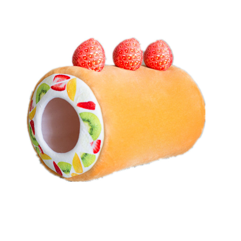 Cake roll cat litter