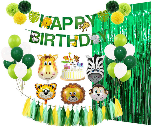 Animal theme party decoration set