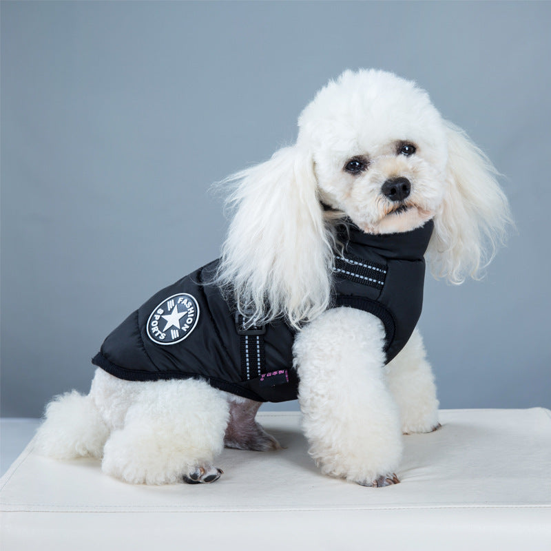 Ropa para mascotas impermeable y cálida