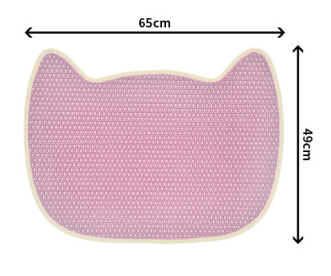 Pet Cat Litter Mat Non Slip Pet Accessories for Cats Mat For Cat Floor Mat For Pets Cats Toilet Anti Skidding Pet Food Mat