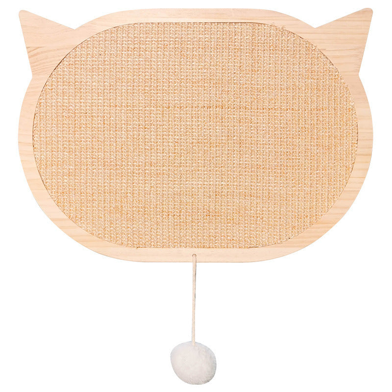 Rascador para gatos de madera maciza de sisal y afilador de garras