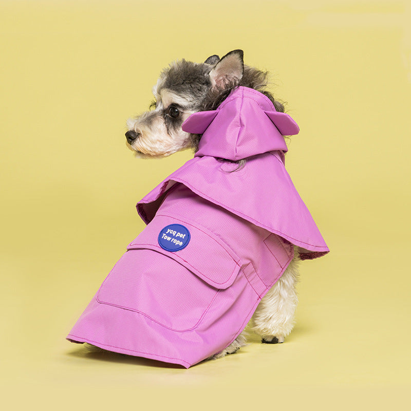 Impermeable estilo capa para perro mascota impermeable