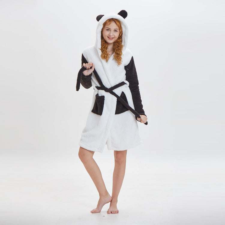 Cartoon animal bathrobe