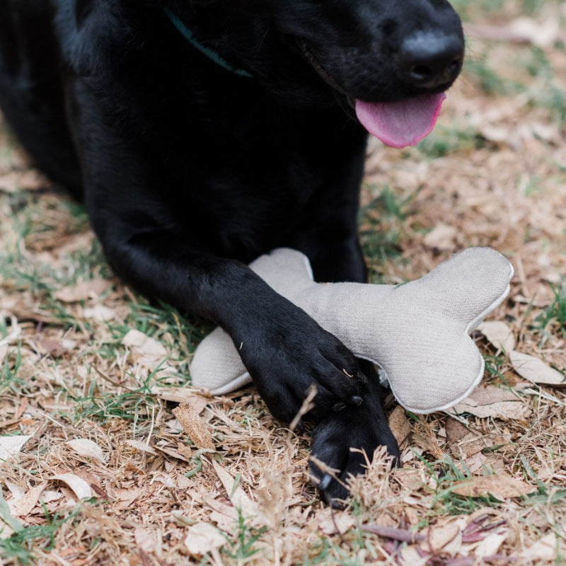 Varilla molar para morder huesos de juguete para perros de terciopelo de algodón