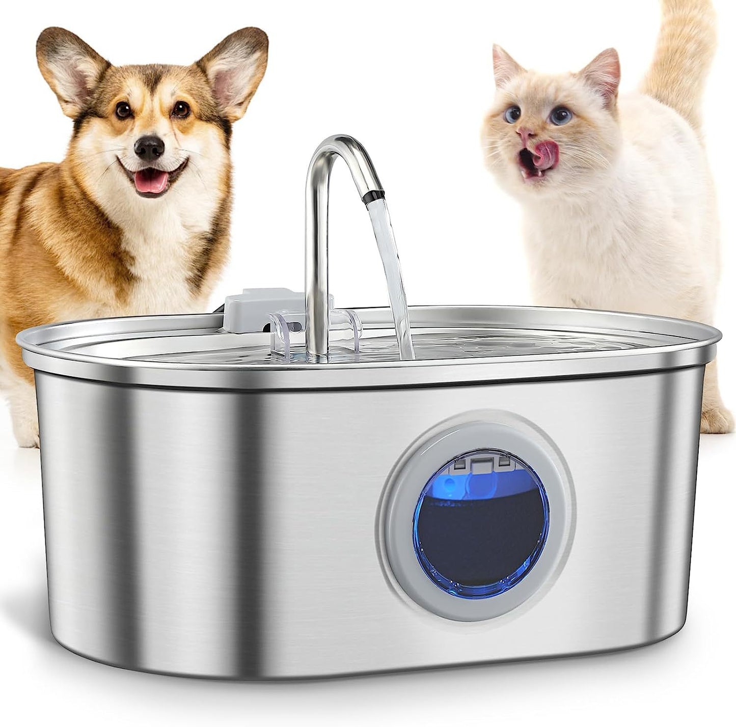 Water Feeder Stainless Steel Pet Water Dispenser