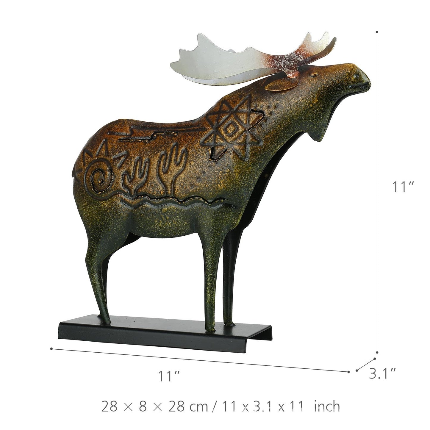 American Totem Animal Cow Bear Deer Decoration Iron Crafts Metal Home Metal Decoration