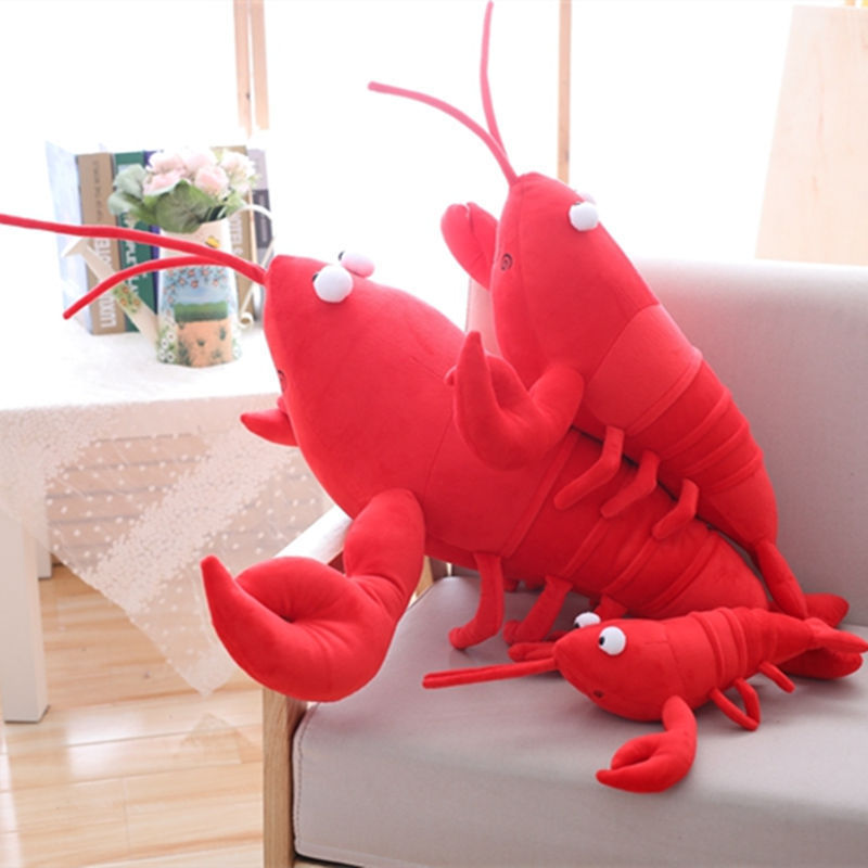 Simulation Lobster Pillow Crayfish Doll Plush Toy Activity Gift Dolls For Clawing