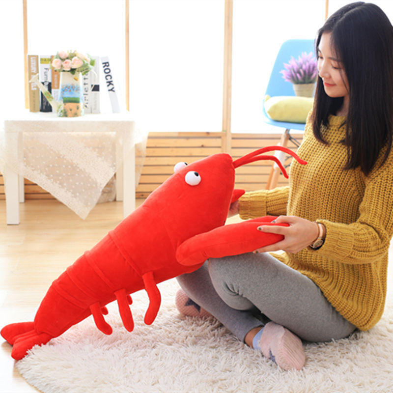 Simulation Lobster Pillow Crayfish Doll Plush Toy Activity Gift Dolls For Clawing