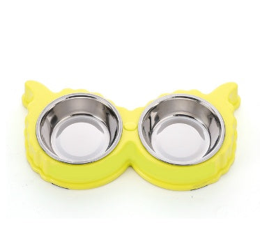 Cuenco para perros y gatos, cuenco para cachorros, cuenco para almacenar agua y alimentos, cuenco para arroz de acero inoxidable de resina PP no tóxica, 3 colores 