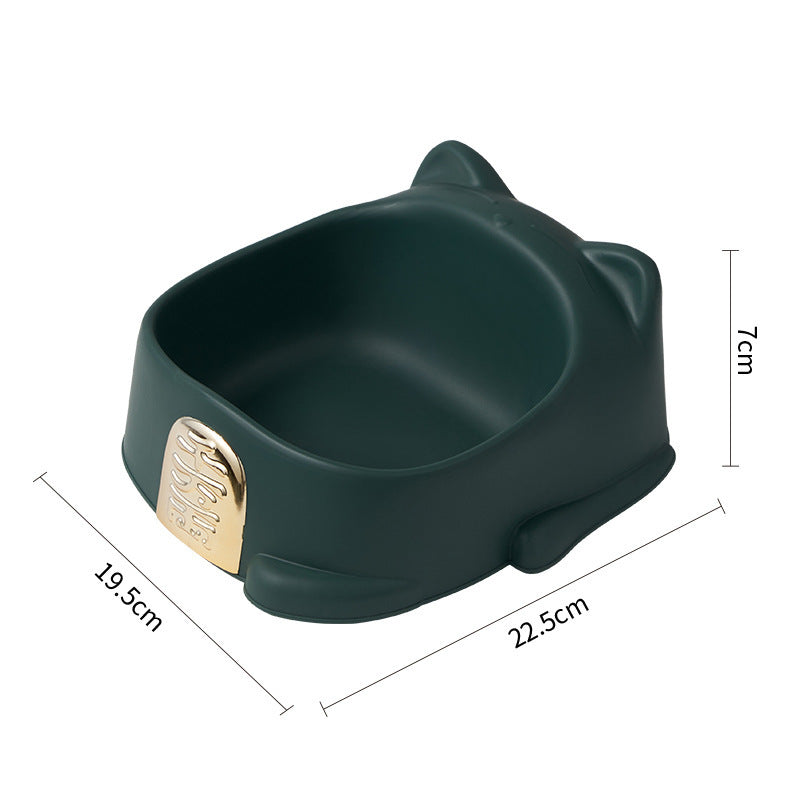 Pet Food Bowl Anti-Choking Cat Feeder Bowl Cat Neck Protection Food Bowl Raised Pet Cat Dog Food Bowls, Pet Food Bowls With Anti Slip Rubbers, Anti-Vomiting Prevent Choking