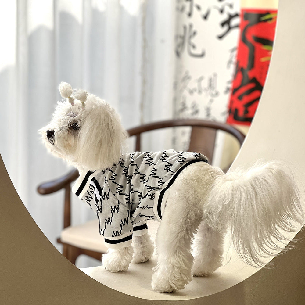 Autumn And Winter Teddy Pet Jacket Zipper Coat