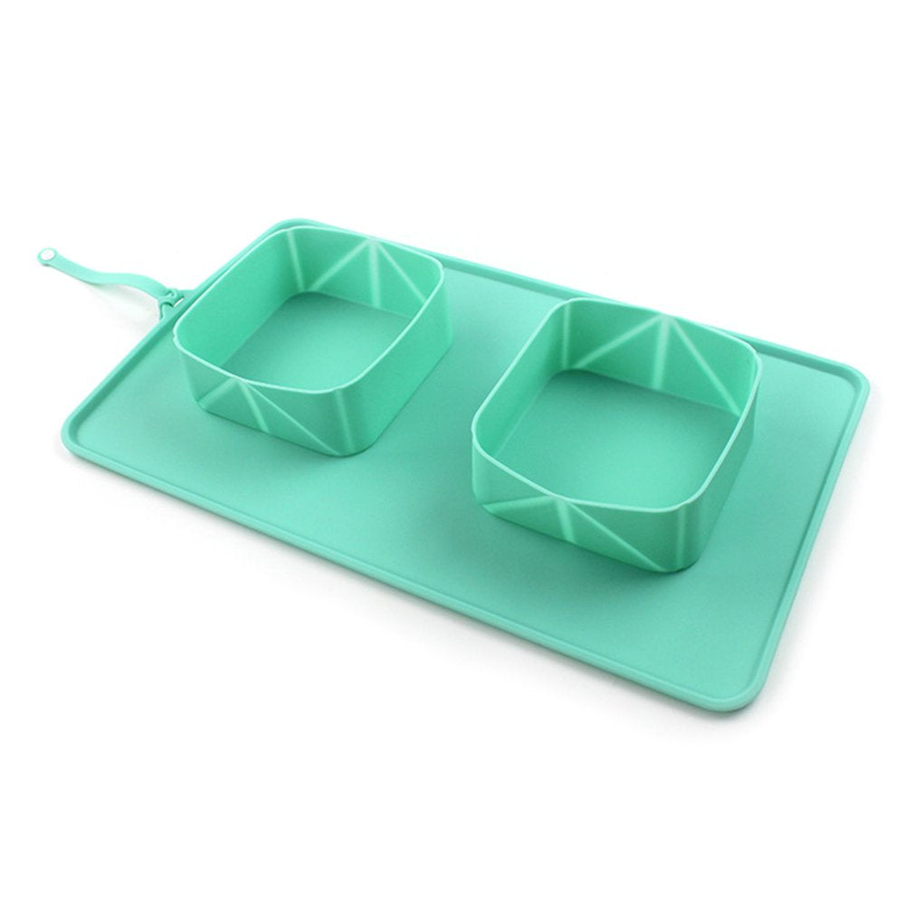 Gamelle pliable en silicone pour animaux de compagnie 