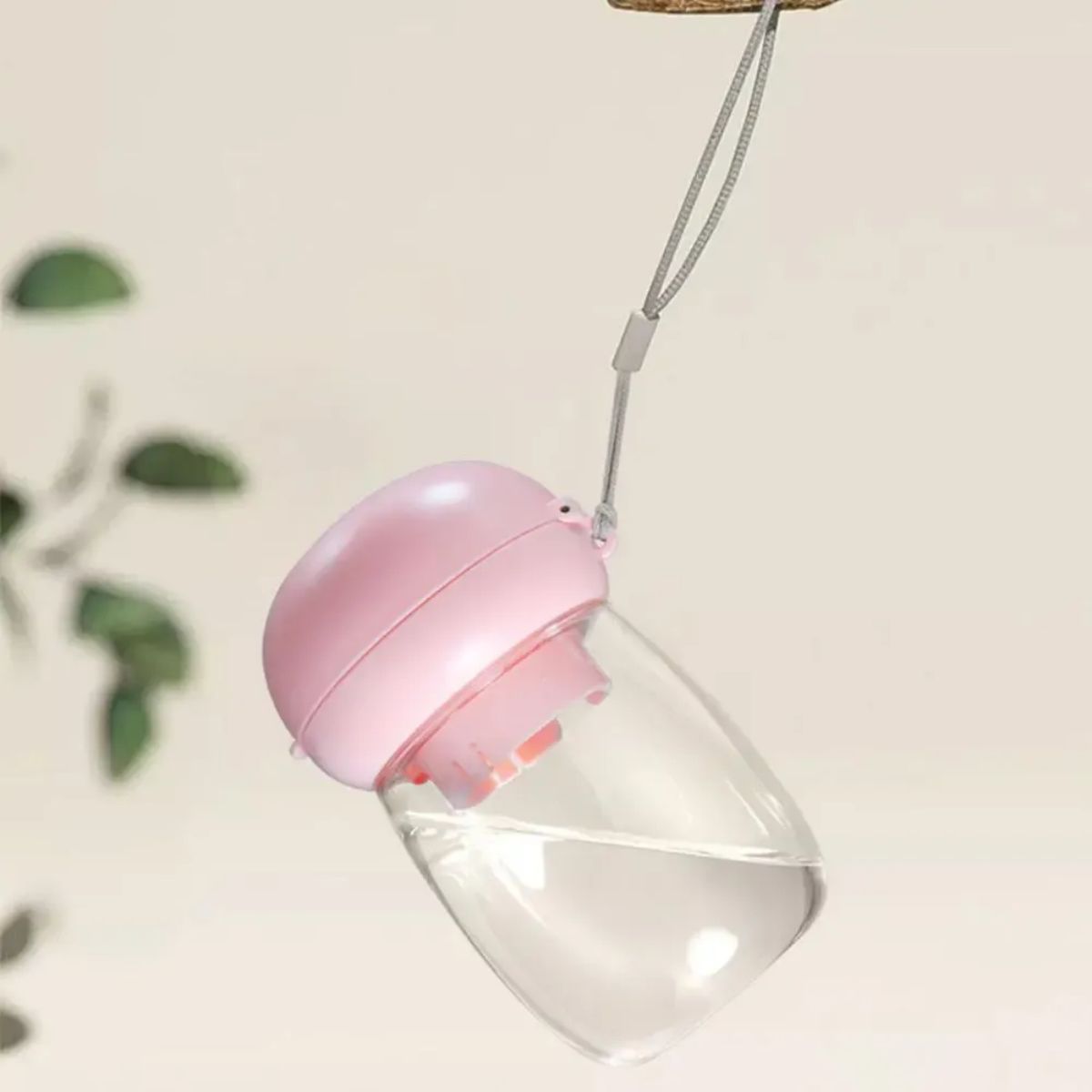 Bouteille d'eau portable pour animaux de compagnie, bol d'alimentation pour voyage en plein air avec cordon pour petits et moyens chats et chiens, fournitures pour animaux de compagnie, résistance aux hautes températures