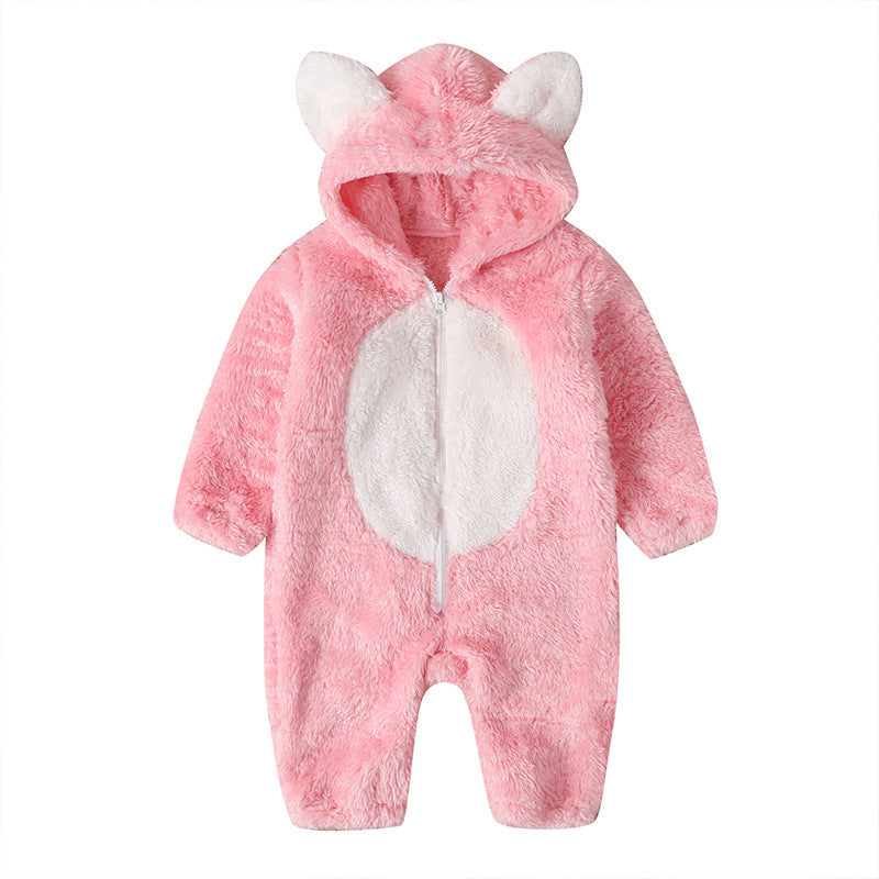 Baby Fleece Cute Animal One-piece