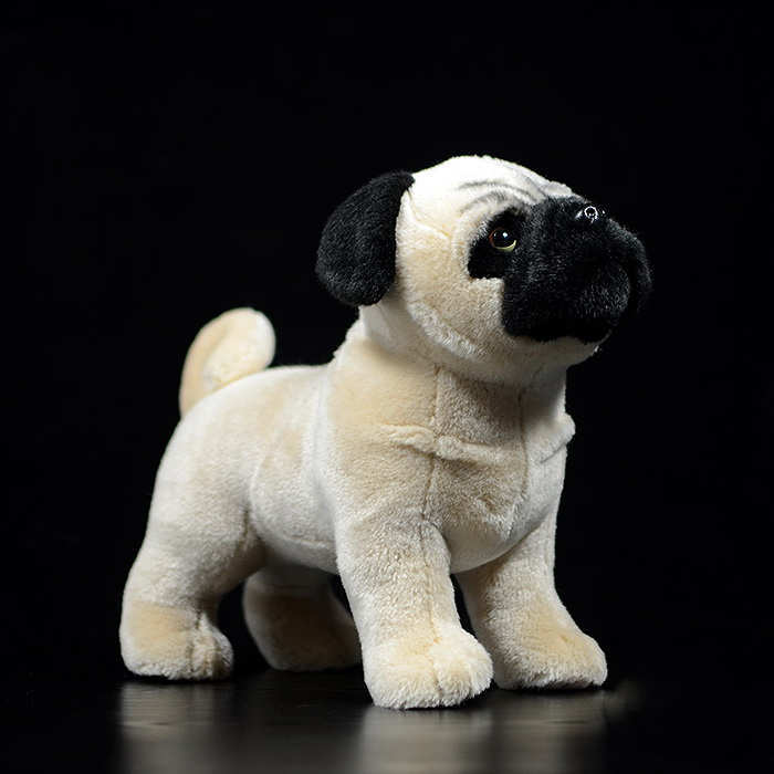 Perro de simulación lindo animal peluche juguete modelo regalo