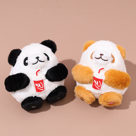 Jouet en peluche pendentif petit panda mignon