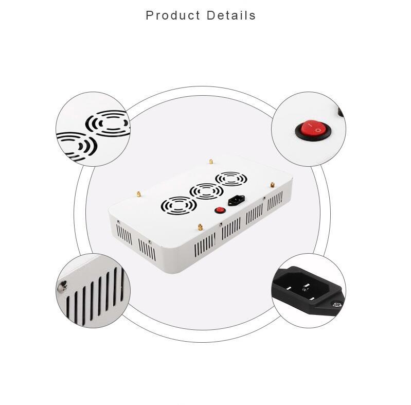 Luz LED de crecimiento de plantas de 1200W.