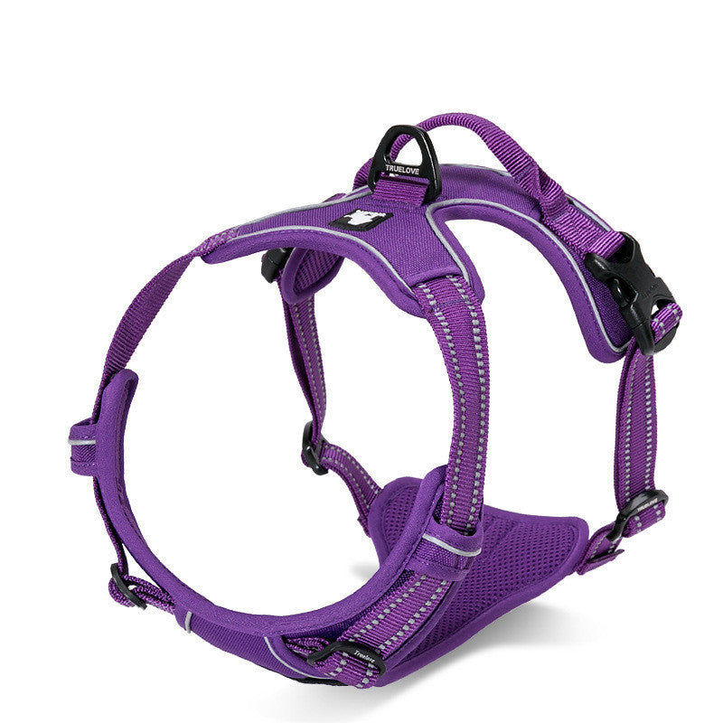 Truelove Pet Adjustable Safety Reflective Nylon Harness for Big Medium Large Dogs