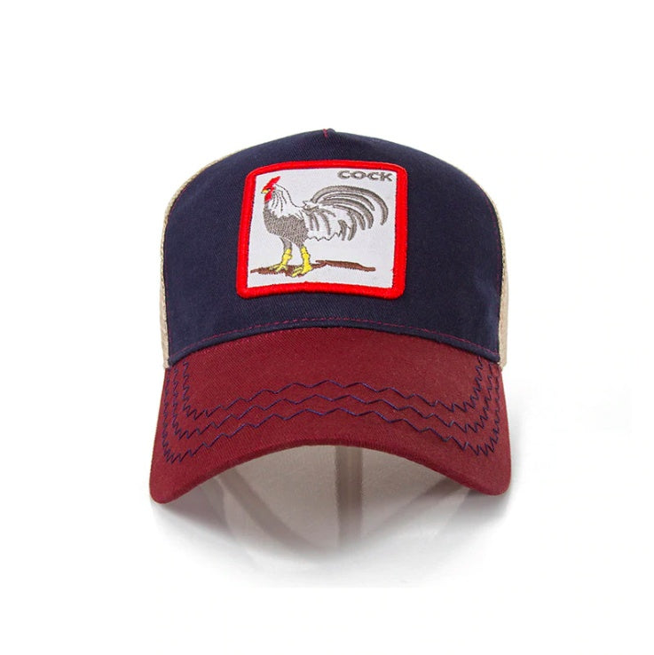 Gorra de béisbol con estampado animal