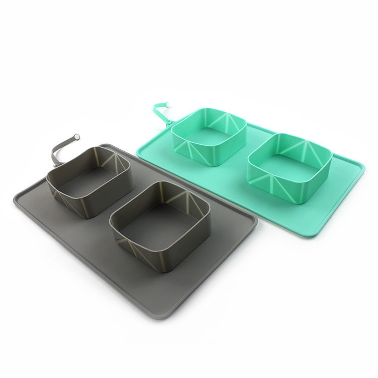 Gamelle pliable en silicone pour animaux de compagnie 