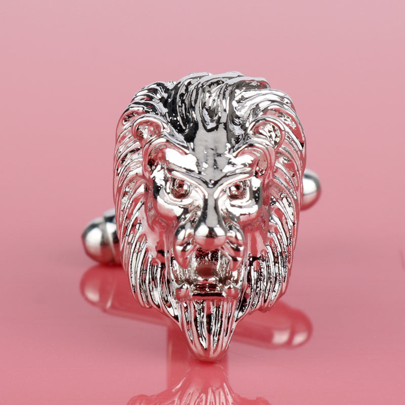 Animal roaring lion cufflinks