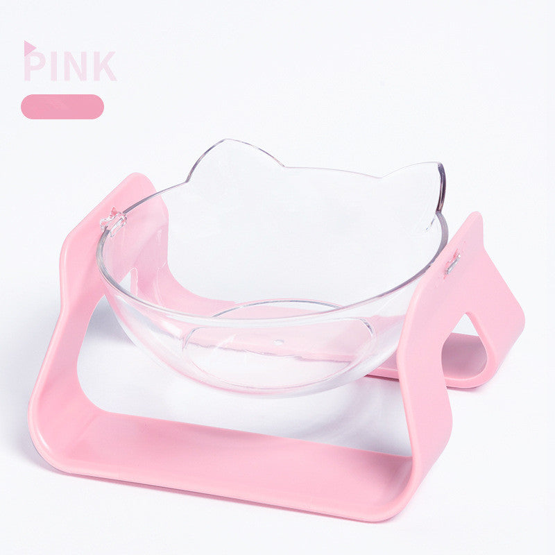 Adjustable Oblique Mouth Cat Bowl