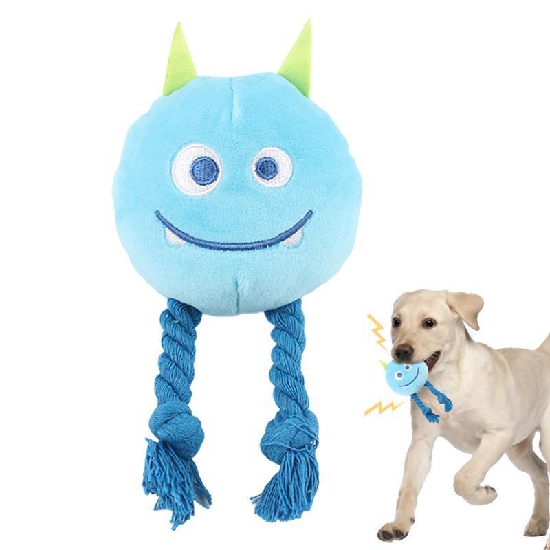 Squeaky  Toys For Dogs Strong Knot Design Cartoon Chewable Teething Toys Decorative Multifunctional Relaxing Supplies Dog