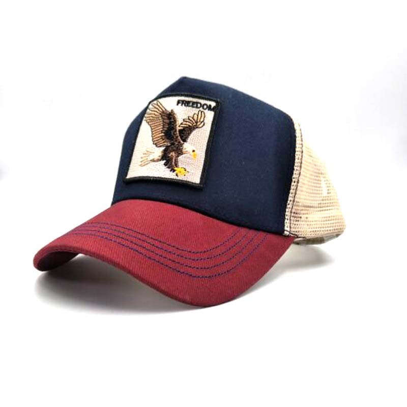 Gorra de béisbol con estampado animal