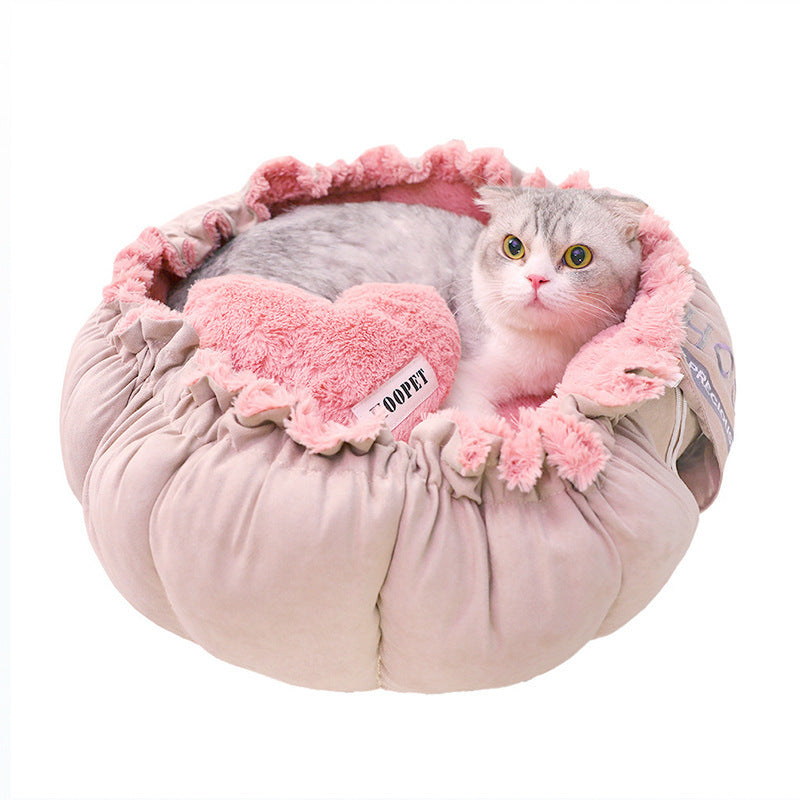 Four Seasons Universal Pet House Cat Dog Mat Bed Pink Petal