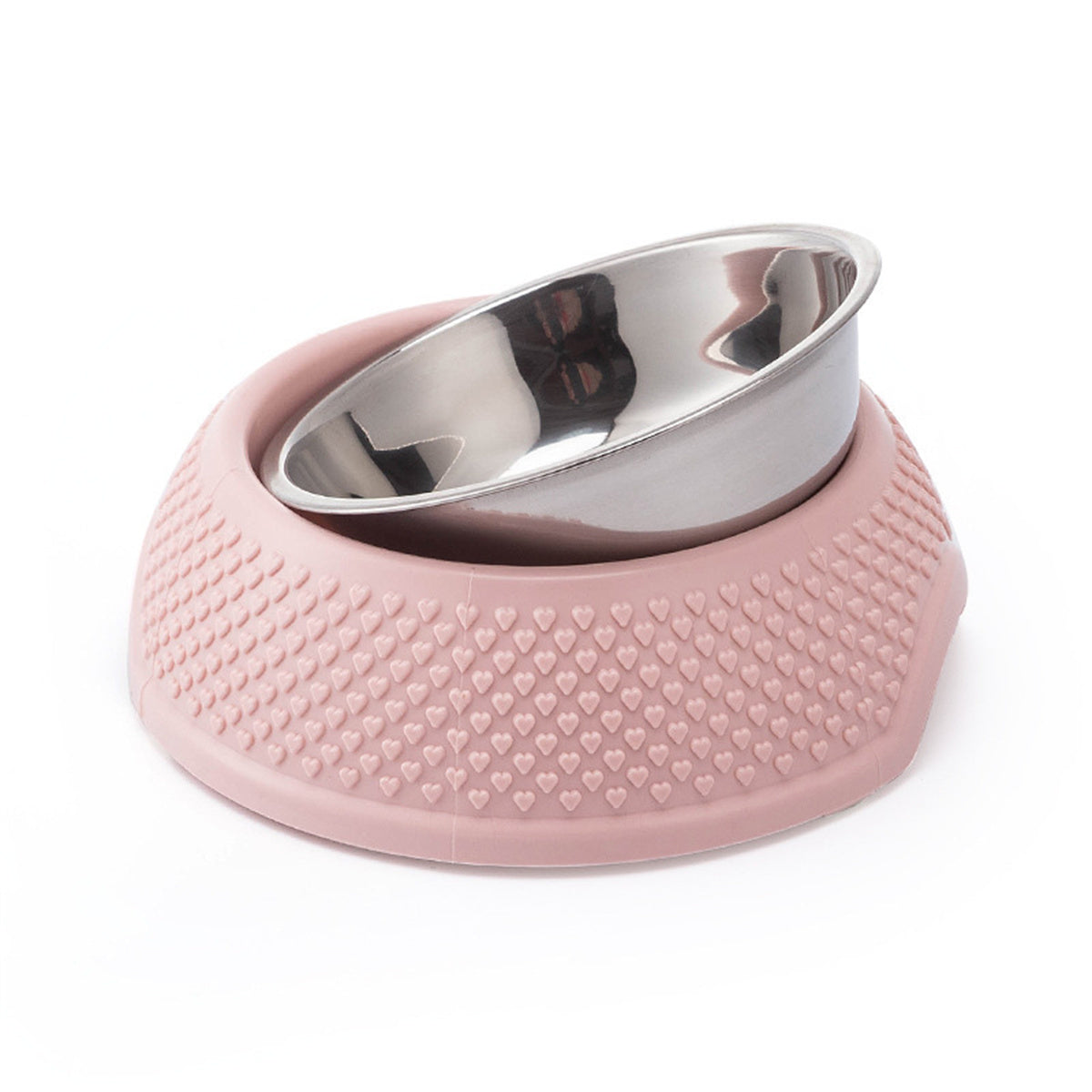 Gamelle pour chat et chien en acier inoxydable pour chat et chiot, mangeoire pour chiots et chats, base antidérapante et résistante aux chocs, récipient pour nourriture et eau pour animaux de compagnie