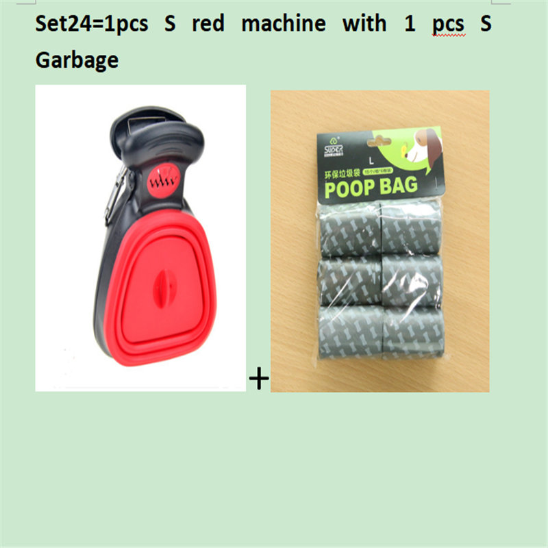 Recogedor de excrementos plegable para perros y mascotas, con 1 rollo, bolsas descomponibles, recogedor de excrementos, limpiador de excrementos, envío por Epacket