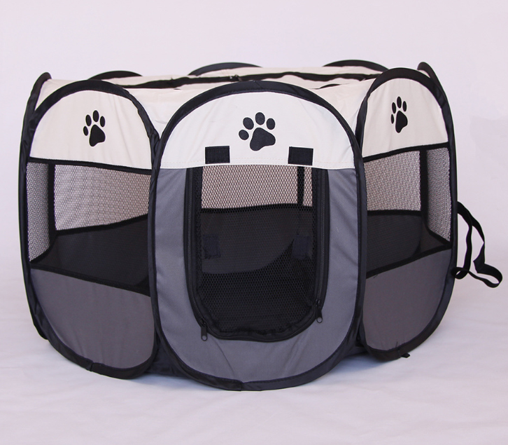 Valla octogonal plegable rápida para mascotas, tela Oxford 600D, impermeable y atrapante para gatos, jaula para perros, jaula para mascotas