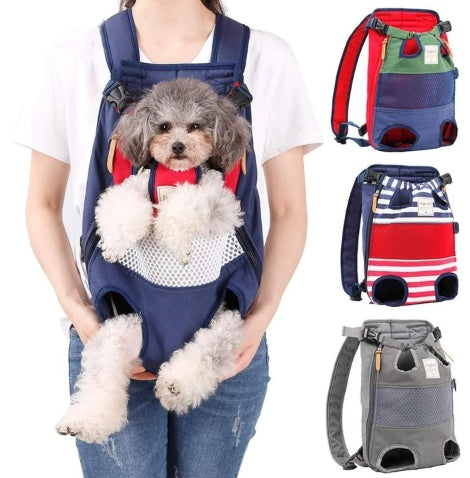 Mochila delantera para transportar perros y gatos