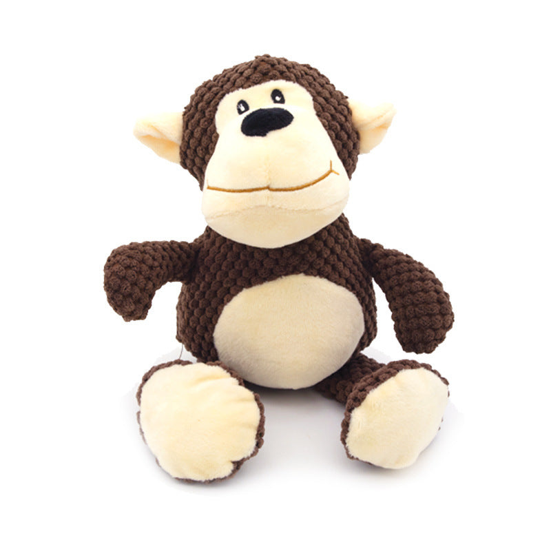 Jouets en peluche pour chien - Jouet couineur en forme mignonne - Résistant aux morsures - Jouet à mâcher pour dents propres - Fournitures pour animaux de compagnie - Jouets interactifs