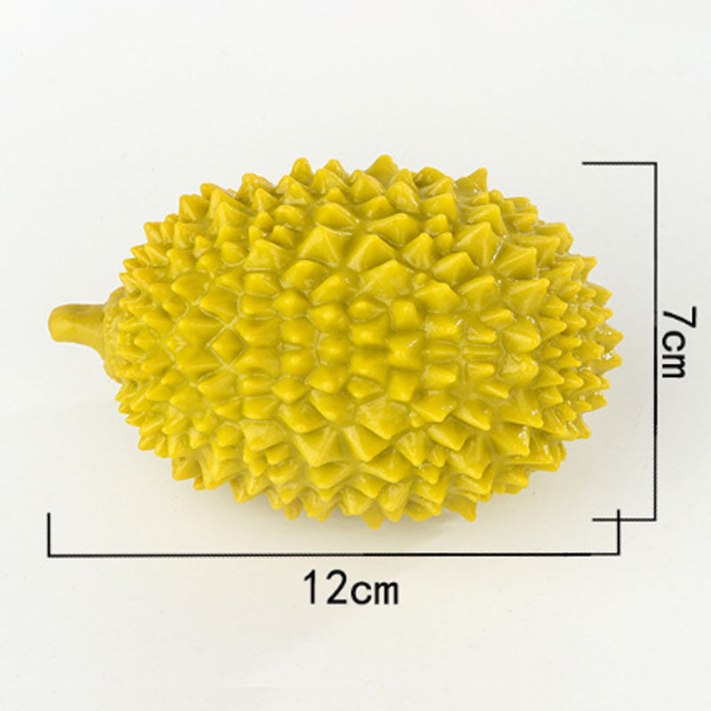 Jouets à mâcher en forme de durian pour chiens Jouets couineurs Beaux fruits Nettoyage et dressage des dents pour chiots Petits et moyens animaux de compagnie