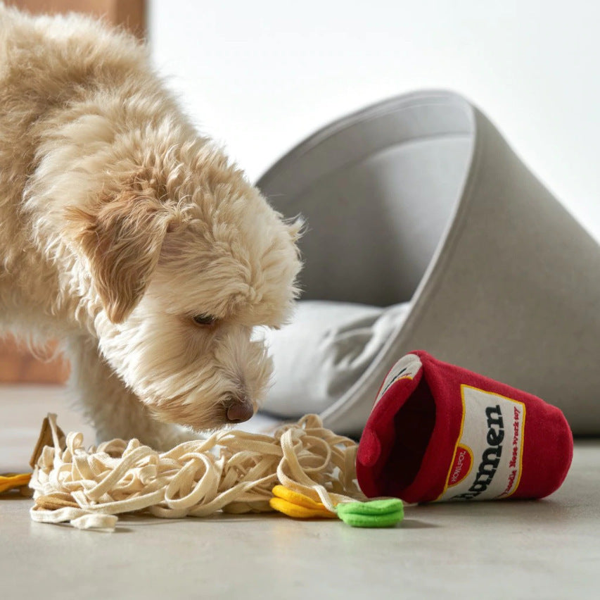 Ramen Smell Interactive Pet Food Leakage Toy