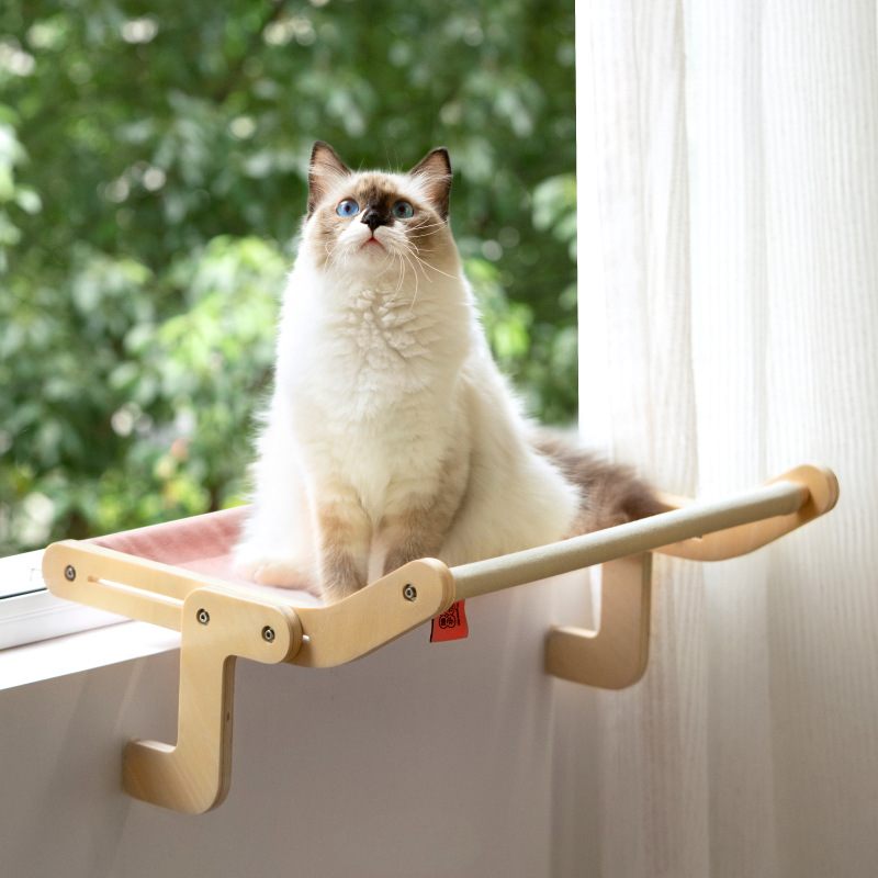 Hamaca de vidrio para ventana, arena para gatos colgante, alféizar de la ventana