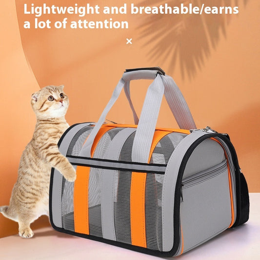 Bolsa portátil para gatos y mascotas con bandolera portátil para exteriores