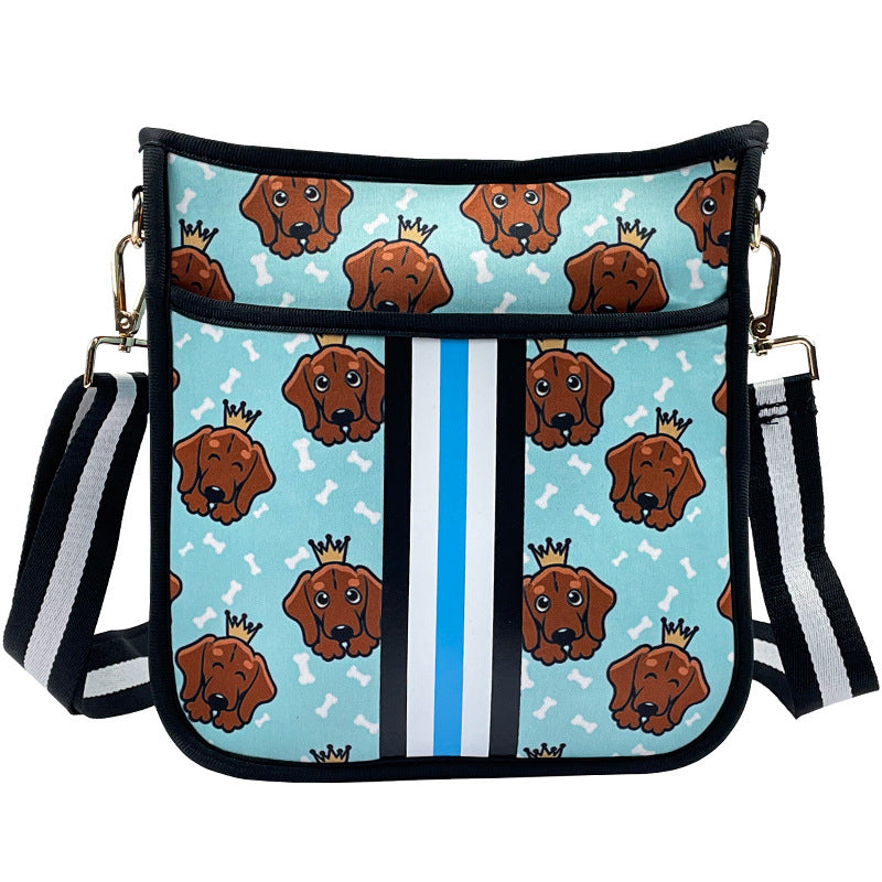 Neoprene Dog Walking Bag Fashion All-match Messenger Bag