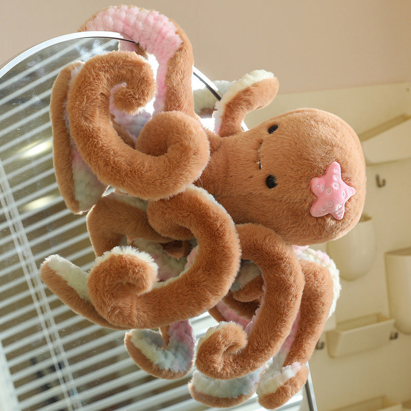 Peluche De Pulpo Con Ventosa Lindos Tentáculos De Gran Tamaño